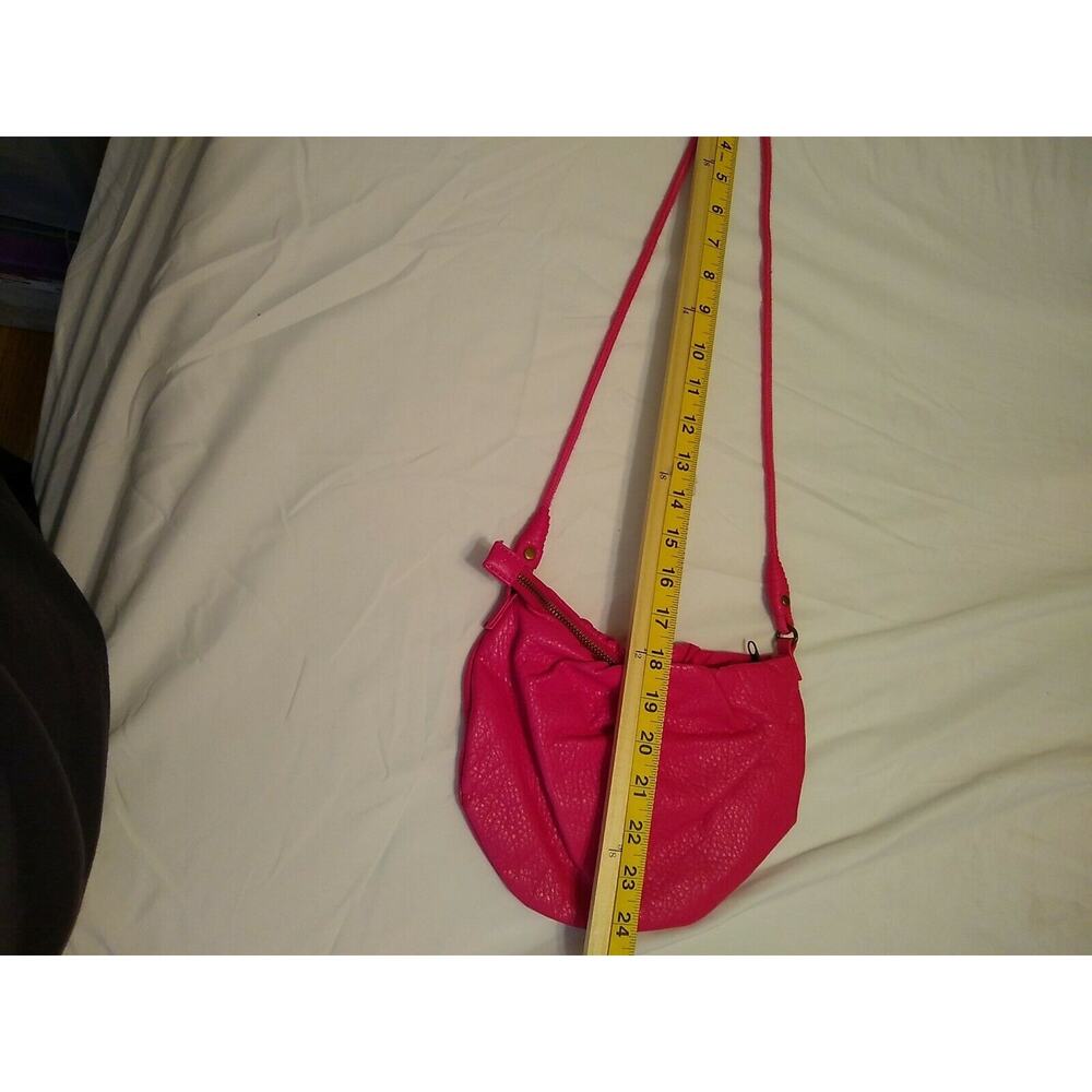 Pink faux Leather Shoulder Bag Purse CROSSBODY SPRING. Fun - Picture 9 of 9